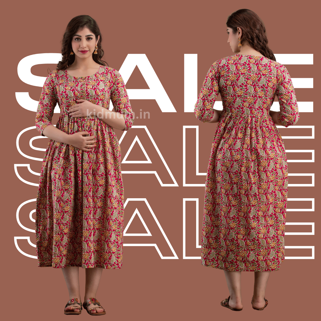 Kidmum Maternity Feeding Kurti Peach