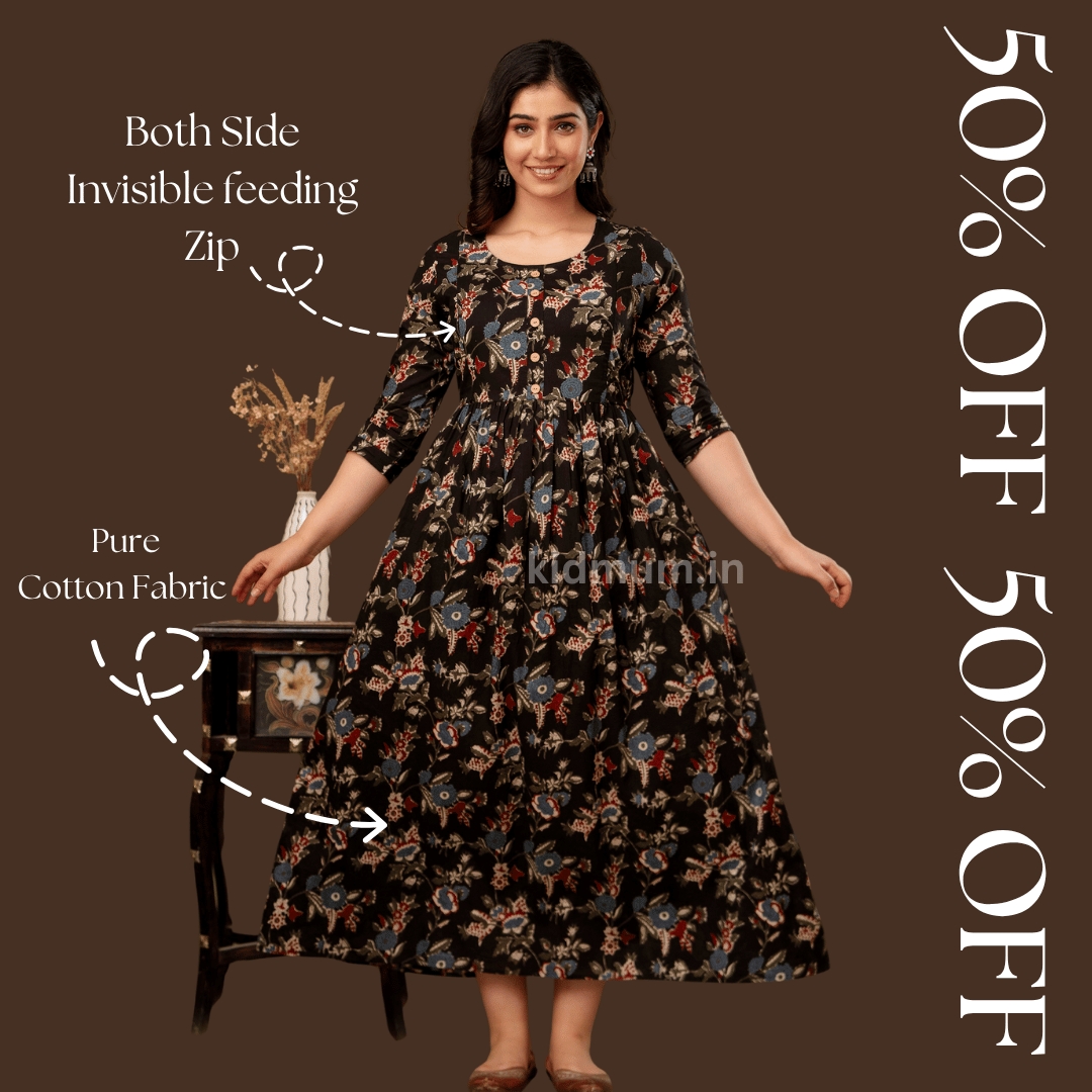 Kidmum Maternity Feeding Kurti Mocha