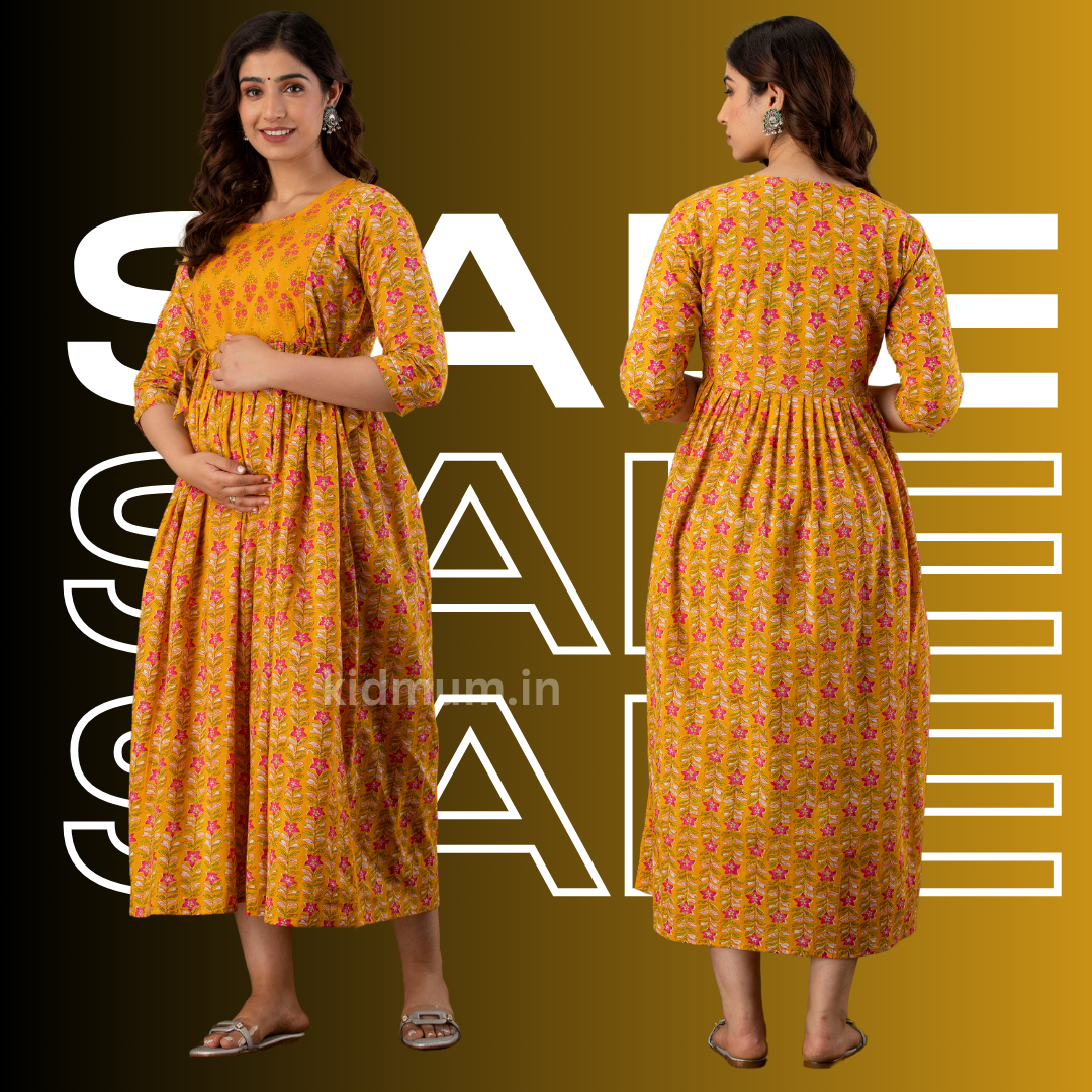 Kidmum Maternity Feeding Kurti Sunlit