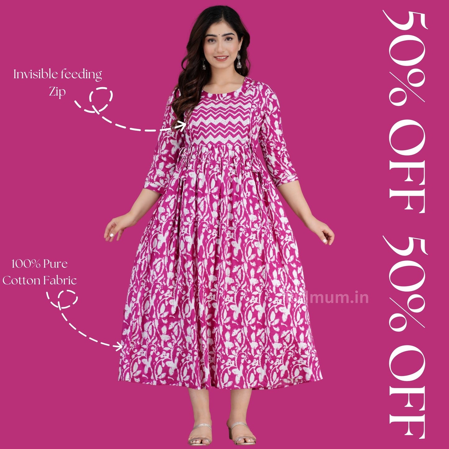 Kidmum Maternity Feeding Kurti Blossom