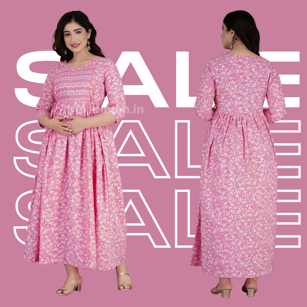 Kidmum Maternity Feeding Kurti Rose Mist