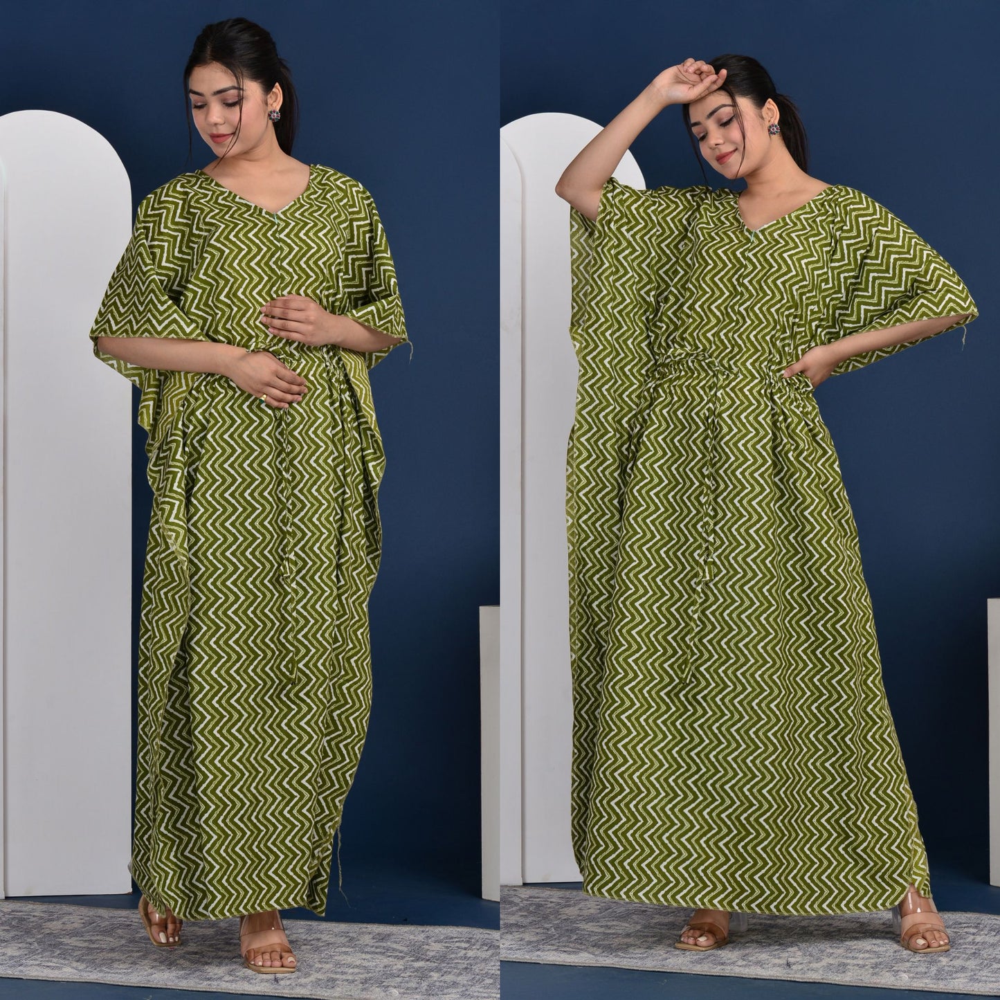 Kidmum™ Maternity Feeding Kaftan Mahendi