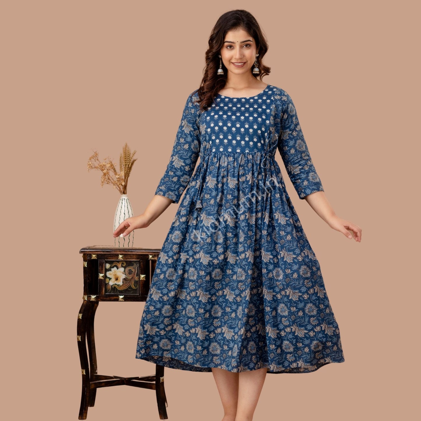 Kidmum™ Feeding Kurti Bluie Floral