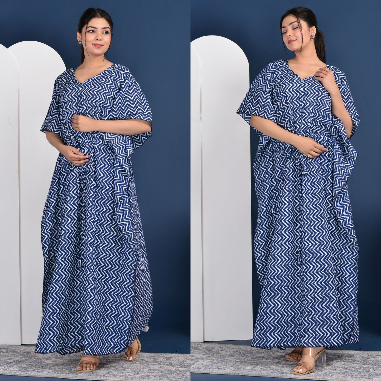 Kidmum™ Maternity Feeding Kaftan Navy