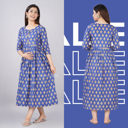 Kidmum Maternity Feeding Kurti Oceanic