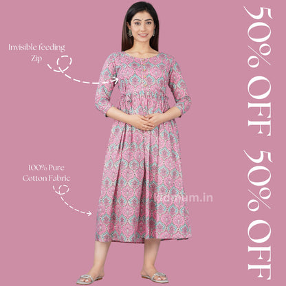 Kidmum Maternity Feeding Kurti RubyRose