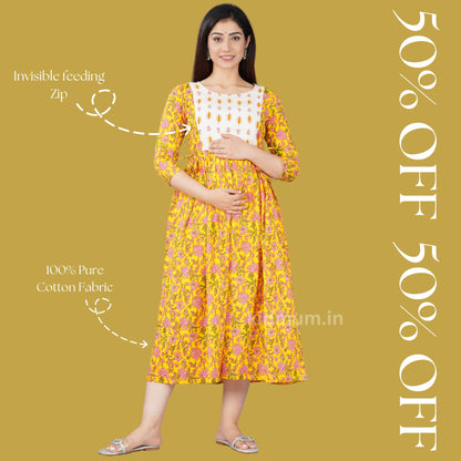 Kidmum Maternity Feeding Kurti Buttercup