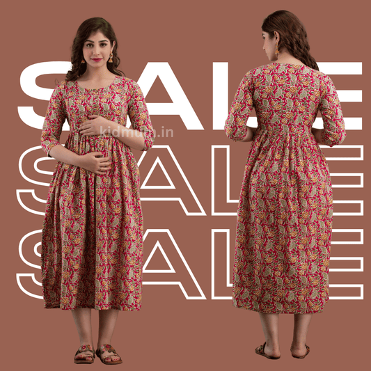 Kidmum Maternity Feeding Kurti Peach