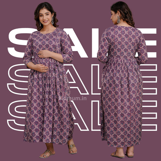 Kidmum Maternity Feeding Kurti Raspberry