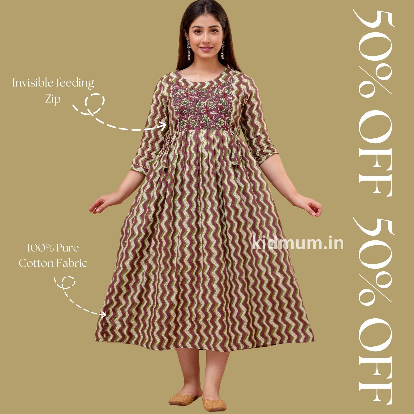 Kidmum Maternity Feeding Kurti Breeze