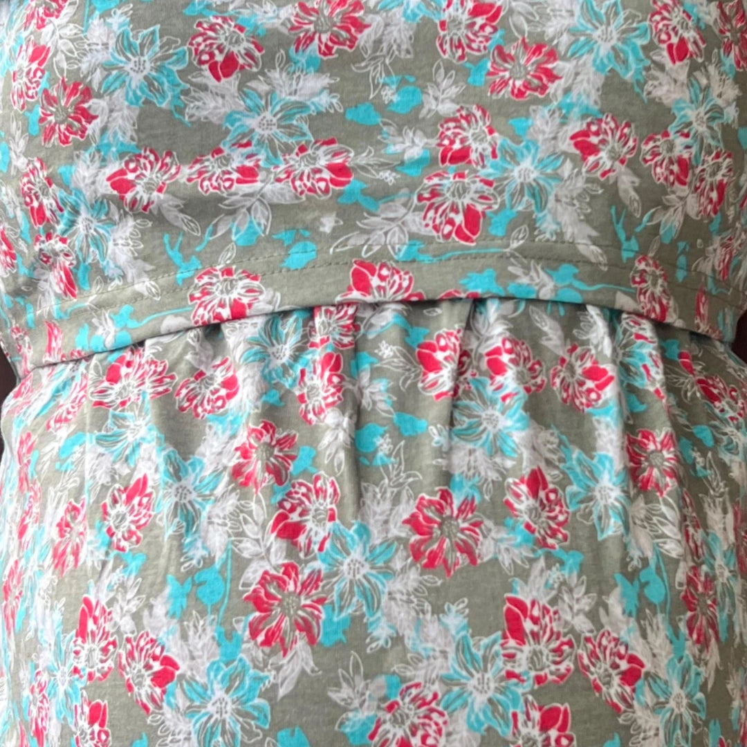 Kidmum Zipless Maternity Feeding Loungewear Meadow Hug