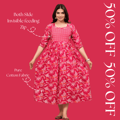 Kidmum Maternity Feeding Kurti Rosy Charm