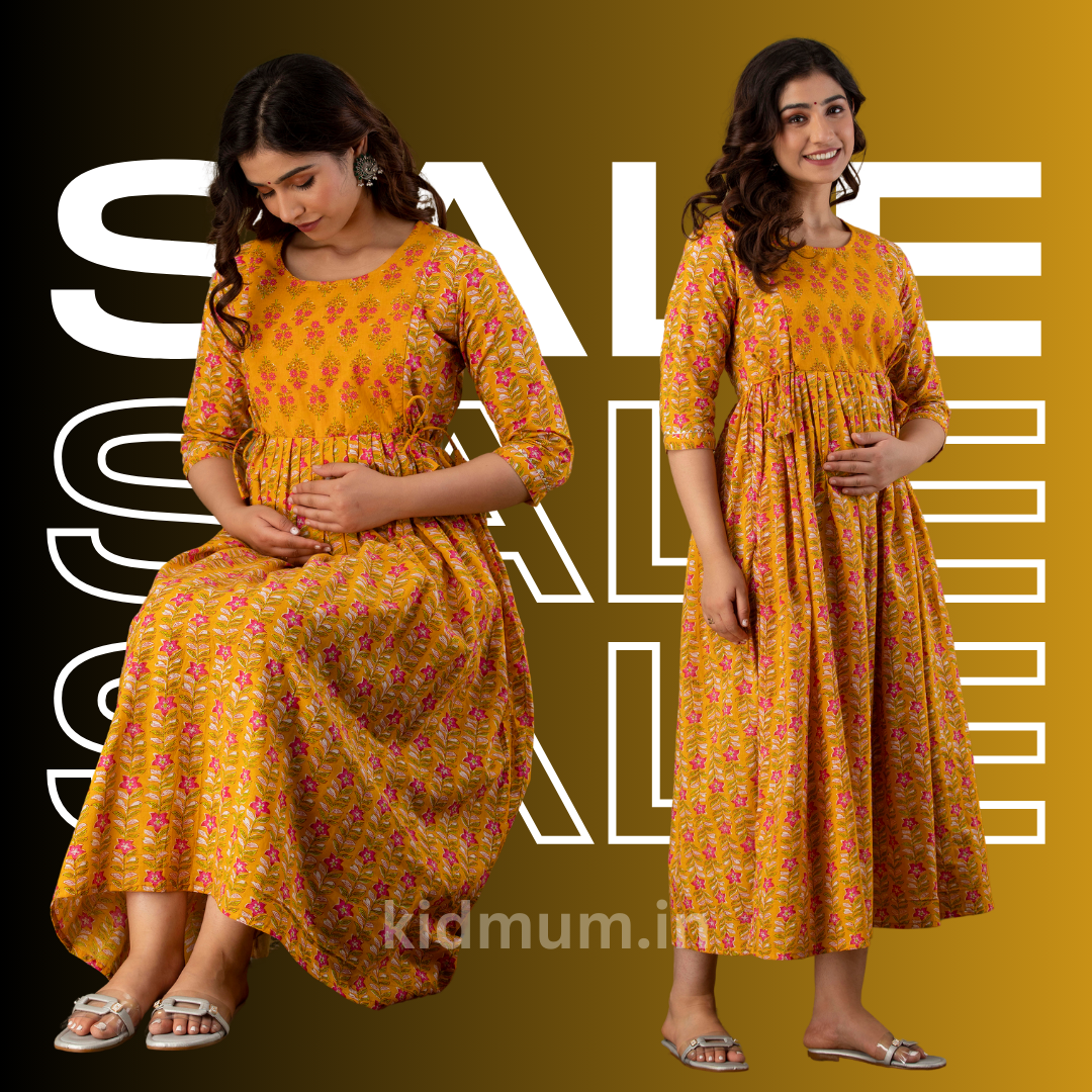 Kidmum Maternity Feeding Kurti Sunlit