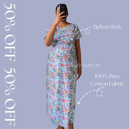 Kidmum Zipless Maternity Feeding Loungewear AquaAura