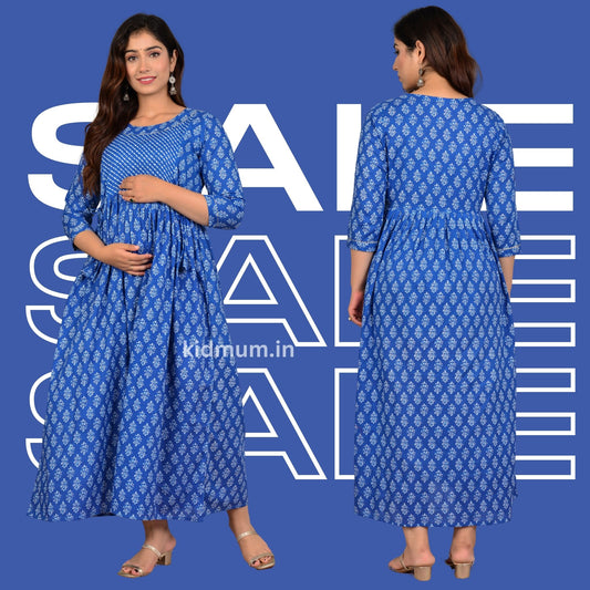 Kidmum Maternity Feeding Kurti Bluebell