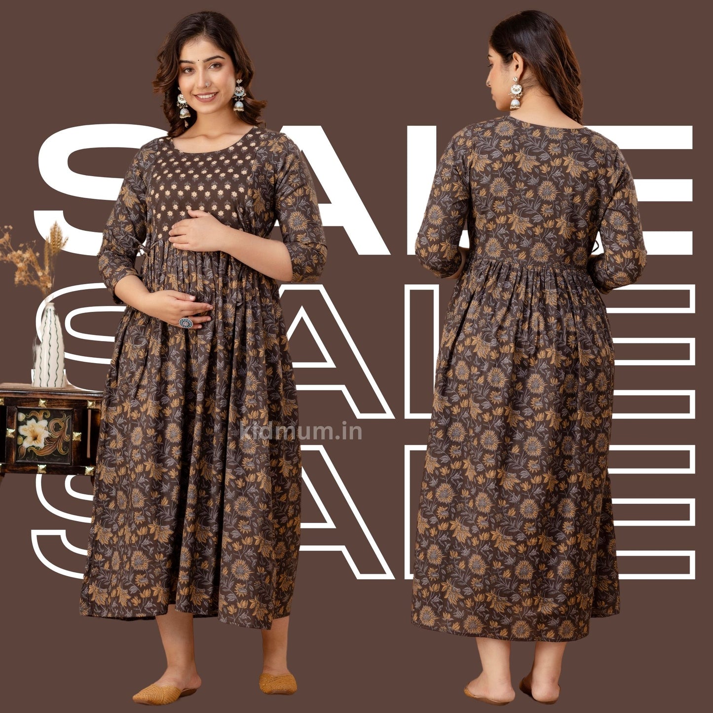 Kidmum Maternity Feeding Kurti Cocoa