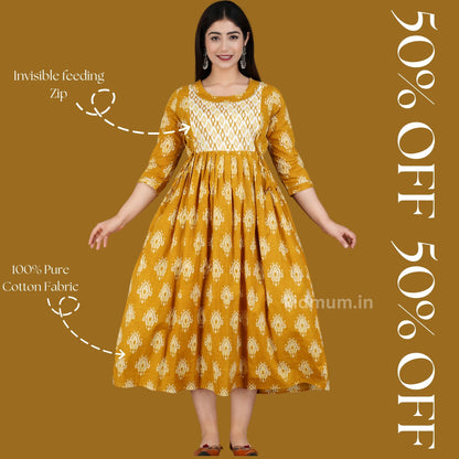 Kidmum Maternity Feeding Kurti Honey