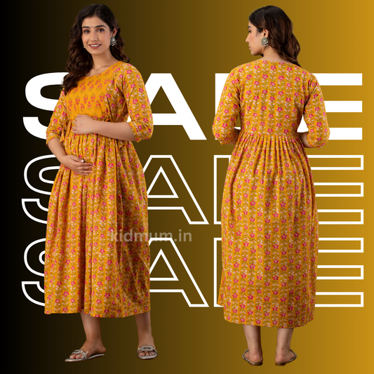 Kidmum Maternity Feeding Kurti Sunlit