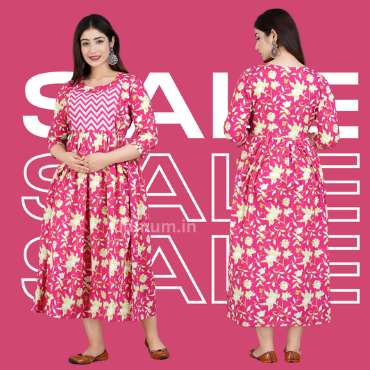 Kidmum Maternity Feeding Kurti Rosebud