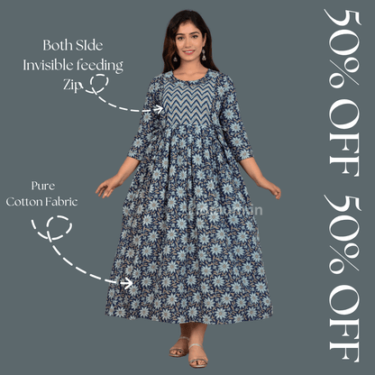Kidmum Maternity Feeding Kurti Rosebud