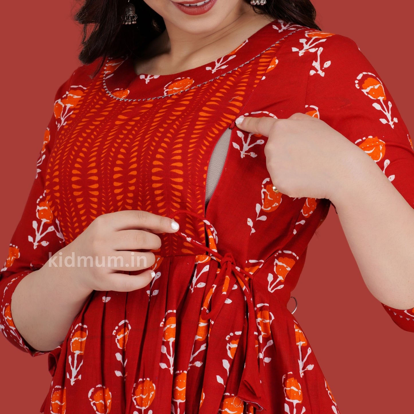 Kidmum Maternity Feeding Kurti Ripple