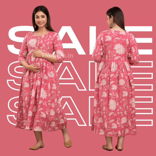 Kidmum Maternity Feeding Kurti Petal Pink