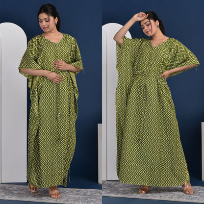 Kidmum™ Maternity Feeding Kaftan Mahendi