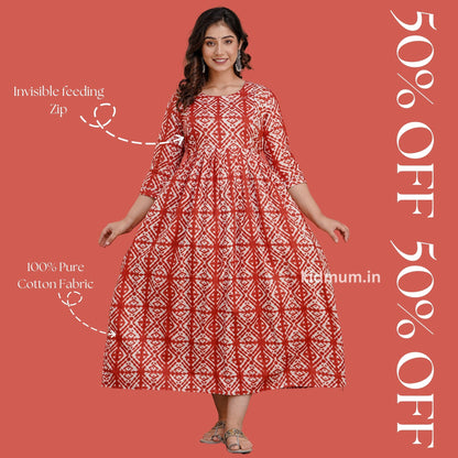 Kidmum Feeding Kurti/Maternity Kurti Tangy