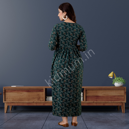 Kidmum™ Feeding Kurti Leaf Green