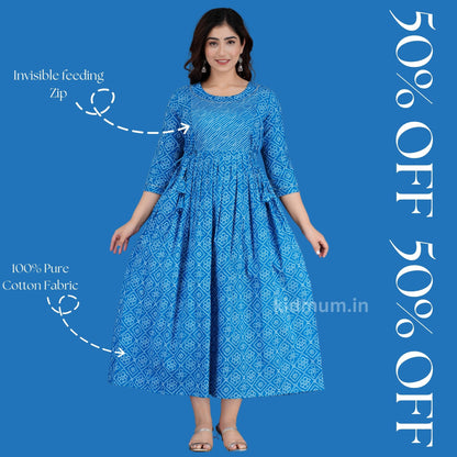 Kidmum Maternity Feeding Kurti SkySerenade