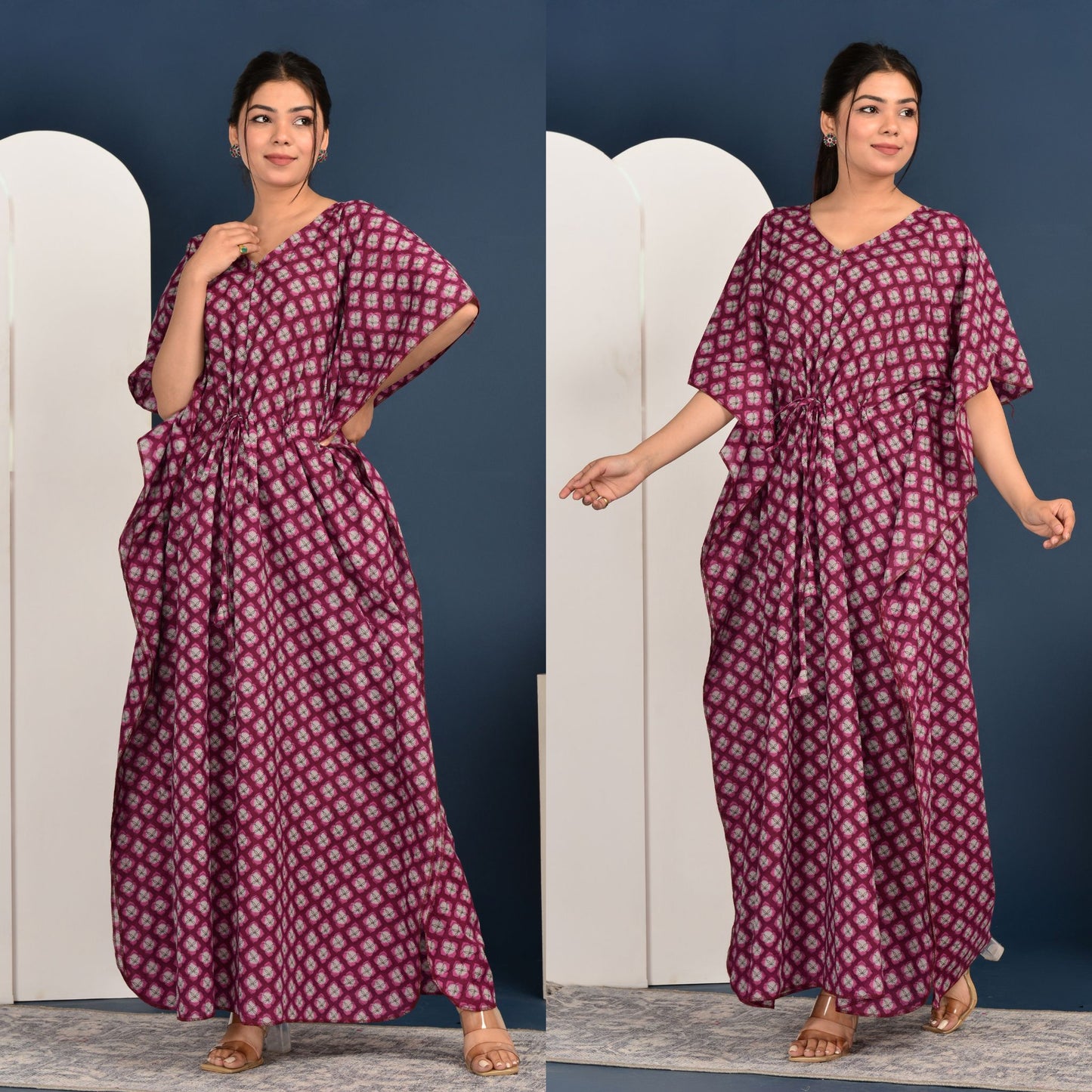 Kidmum™ Maternity Feeding Kaftan Maroon