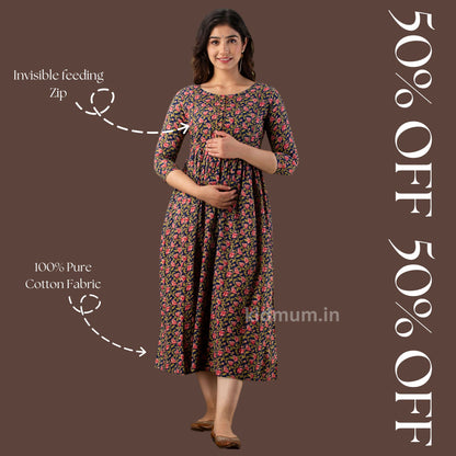Kidmum Maternity Feeding Kurti Royal