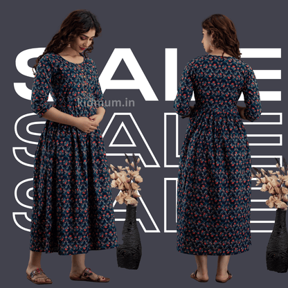 Kidmum Maternity Feeding Kurti Floral Tide