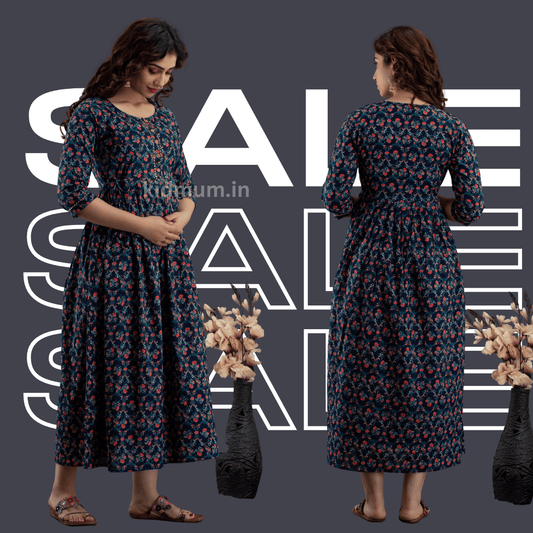 Kidmum Maternity Feeding Kurti Floral Tide