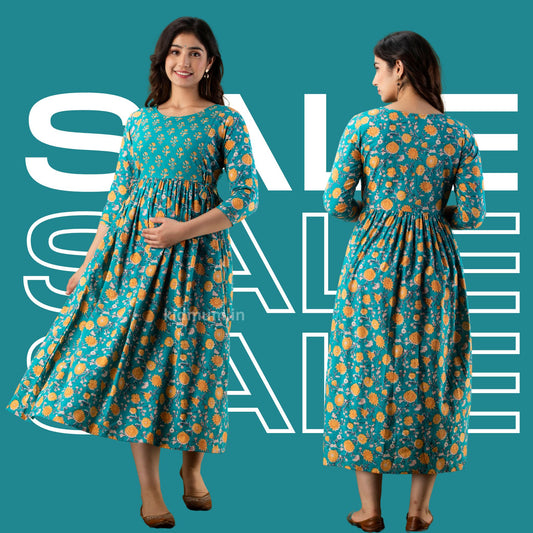 Kidmum Maternity Feeding Kurti Seafoam