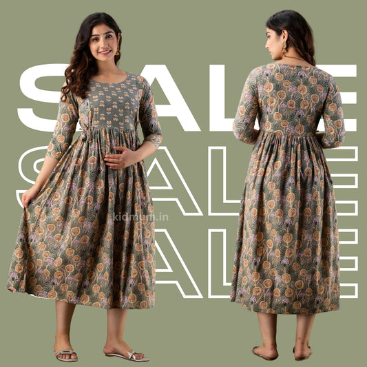 Kidmum Maternity Feeding Kurti Sand